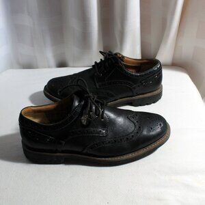 Clarks Men's Black Leather Oxfords Brogues Derby Casual Shoes, 9M